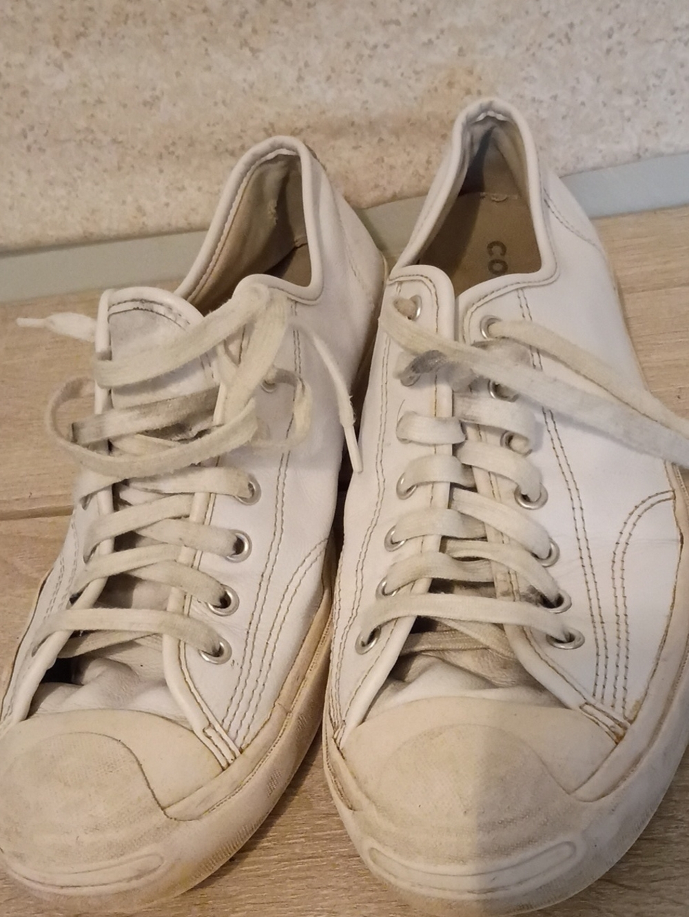 Converse White Low-Top Canvas Sneakers